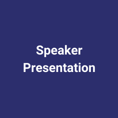 Speaker Presentation